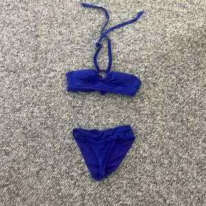 Becca blue high ring bikini set size small